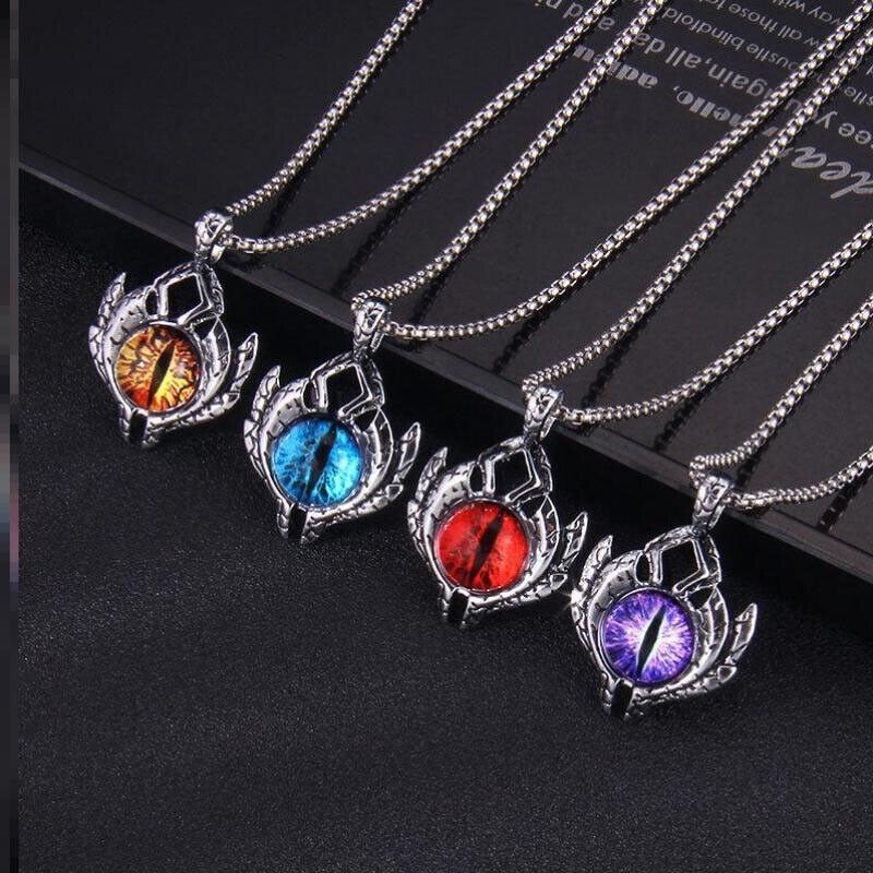 Vòng cổ Mặt Hình Mắt Quỷ Bằng Thép Không Gỉ