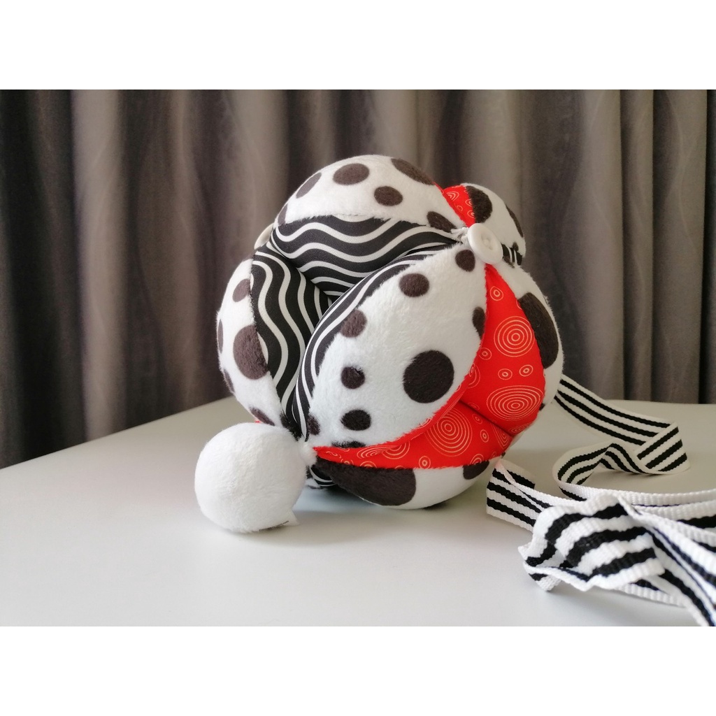 Đồ chơi cho bé sơ sinh – Bóng múi Montessori luyện chân cho bé 3 tháng tuổi treo kệ chữ A, treo nôi - Bóng giác quan - M