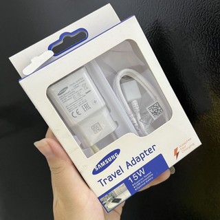 Combo bộ sạc cóc và dây android micro 15W full box