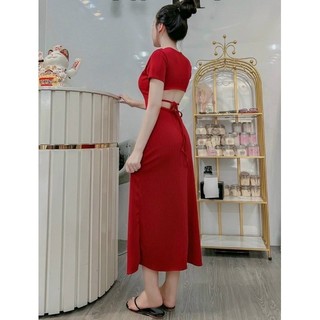 ĐẦM CỘT LƯNG DÁNG DÀI