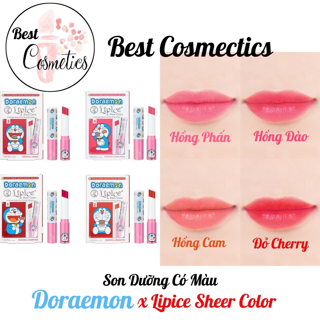 (NEW HOT) Son dưỡng có màu Doraemon x LipIce Sheer Color 2.4g