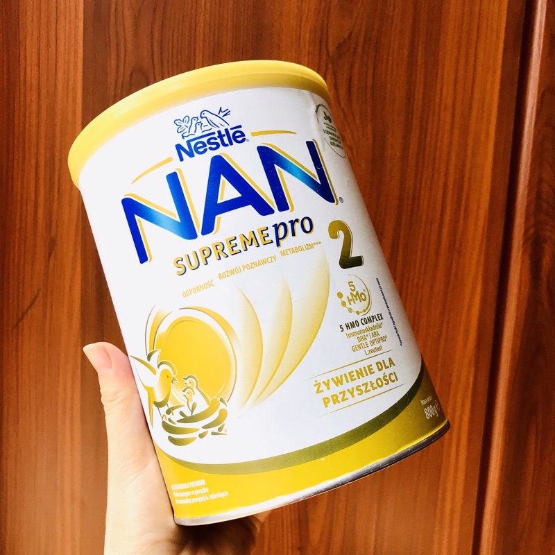 Sữa bột Nan vàng Supreme Balan HMO thủy phân 1 phần cho bé dị ứng đạm sữa bò nhẹ từ sơ sinh