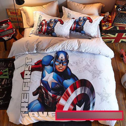 Bộ Chăn Ga Và Vỏ Gối 3 Trong 1 In Hình Spiderman Dễ Thương