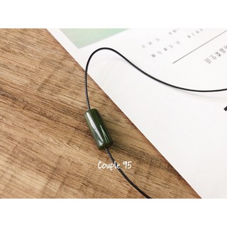 Vòng cổ hạt đá hình trụ tròn