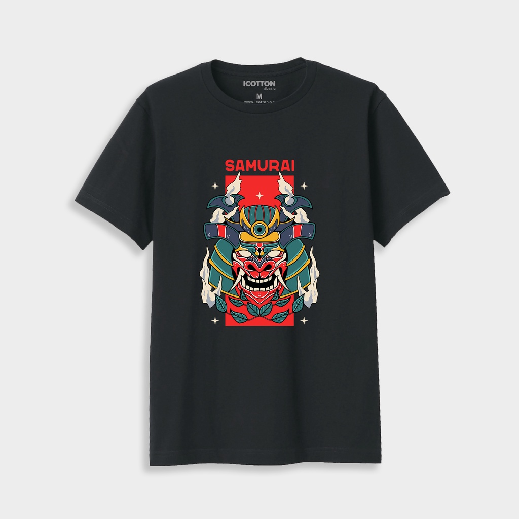 Áo thun icotton hình Samurai tatoo