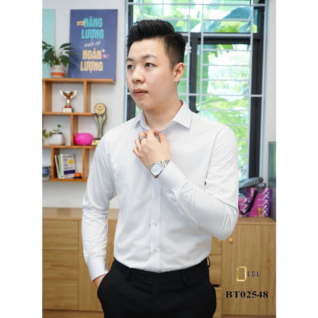 Áo sơ mi dài tay Công Sở chất liệu BAMBO hạn chế nhăn nhàu, thấm hút mồ hôi thương hiệu LDL