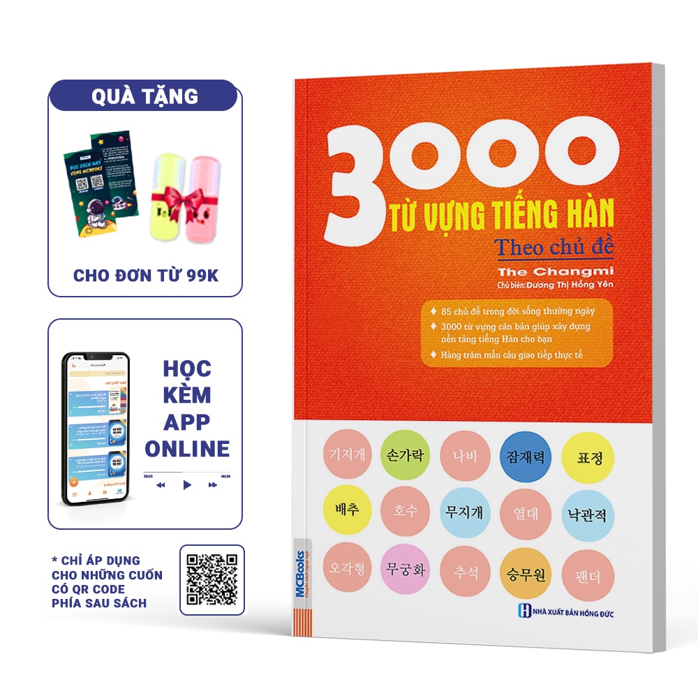 Sách - 3000 Từ vựng tiếng hàn theo chủ đề - Làm chủ từ vựng tiếng Hàn sau 3 tháng