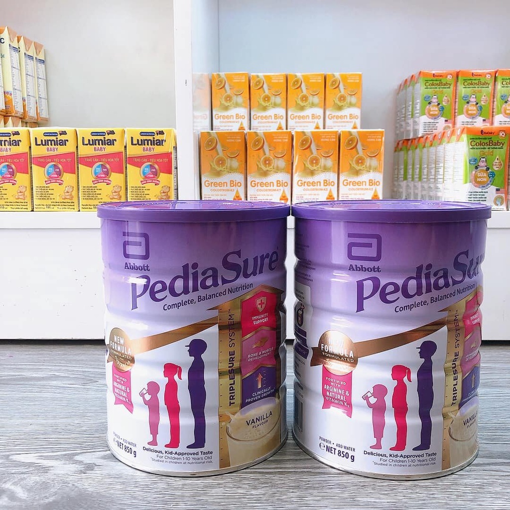 (Date T8/2023) Sữa pediasure úc vị vani hộp 850g mẫu mới nhất