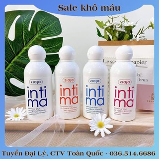 Dung dịch vệ sinh phụ nữ intimate with hyaluronic acid ziaja baniphar 200ml
