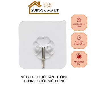 Móc dán tường siêu dính trong suốt , móc dính treo đồ cường lực thần thánh đa năng