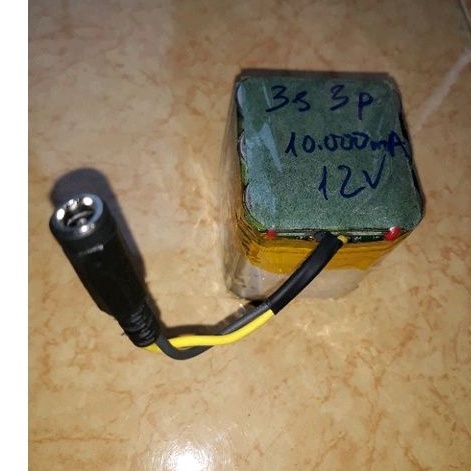 Khối pin lion 3s3p, pin japan dùng cho loa kéo.