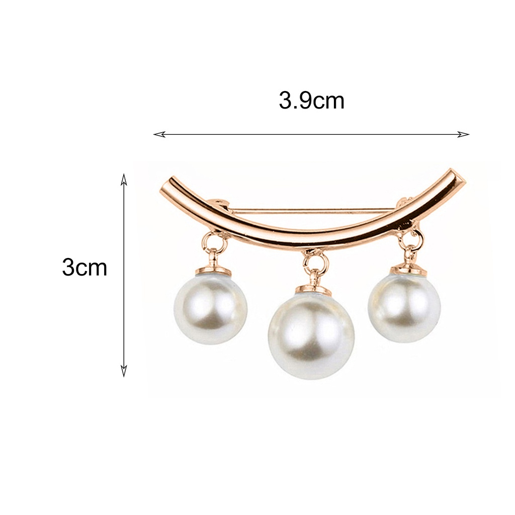 Set 2 Ghim Cài Áo Đính Ngọc Trai Nhân Tạo Thời Trang Cho Nữ