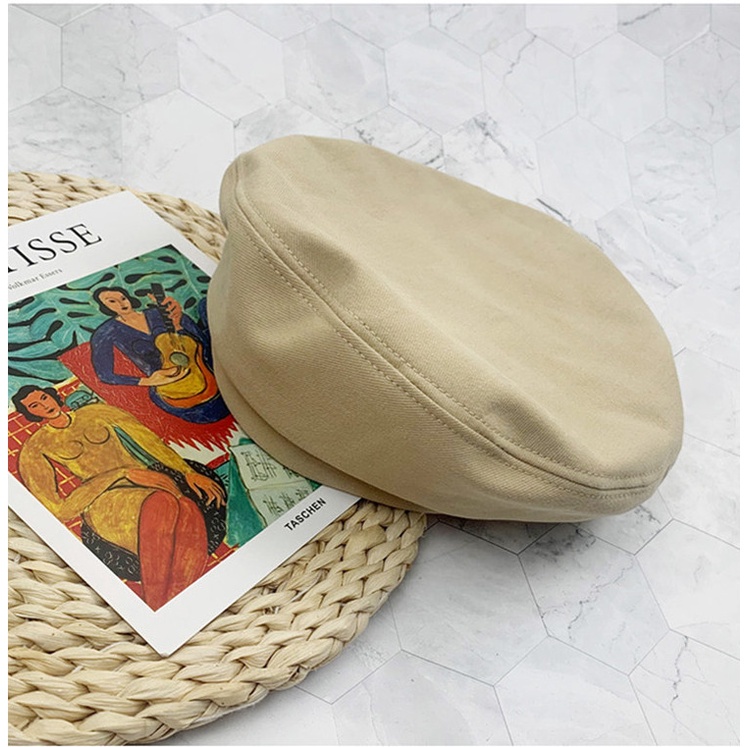 Mũ nồi Korea phong cách Retro màu trơn xinh xắn dễ phối đồ Hayna Hats - M38