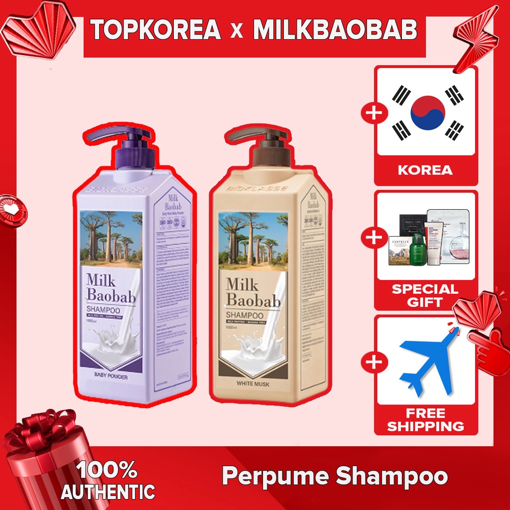 Dầu gội nước hoa/ xạ hương trắng Milk Baobab Bts Pick 500ml