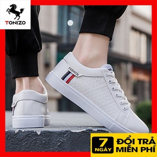 Giày sneaker nam cao cấp giày nam thể thao trắng giá rẻ gld48