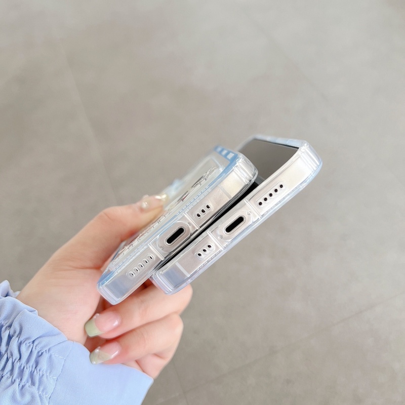 Ốp Điện Thoại Mềm Chống Sốc Dạng Ví Đựng Thẻ Hình Phi Hành Gia Cho iPhone 11 12 13 14 Pro XS Max X Mini 7 8 Plus Giá Đỡ