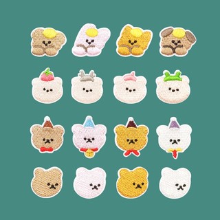 Zanmo sticker thêu - miếng vá thêu ủi quần áo gấu mini dễ thương