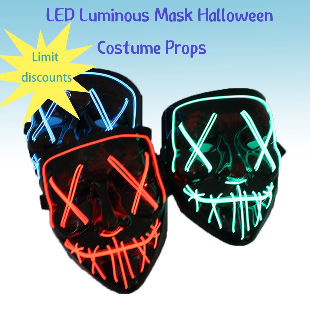 Mặt Nạ Đồ Chơi Hóa Trang halloween Hình Ma Quỷ Có Đèn led Mới Cho Bé Trai / Bé Gái