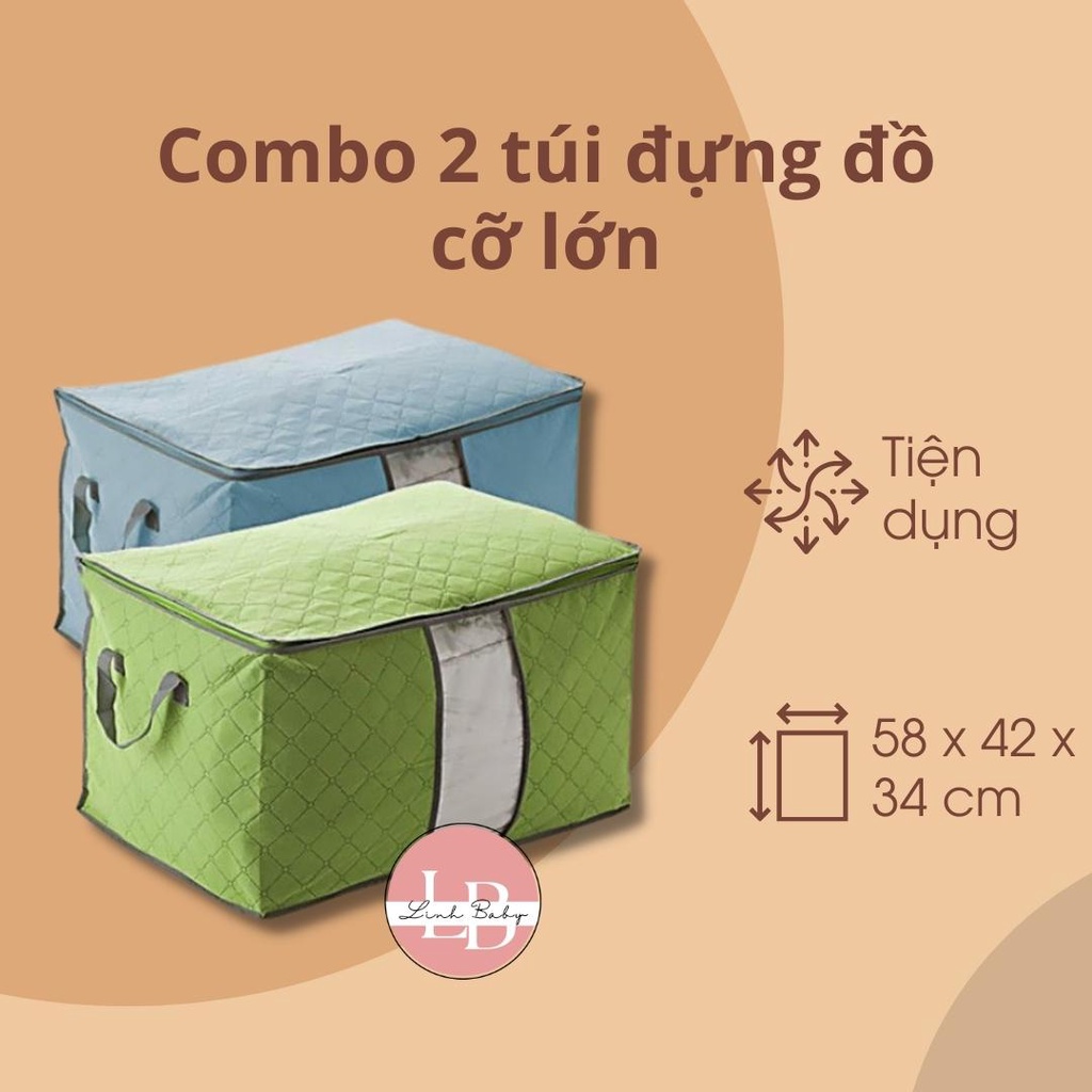 Combo 2 Túi Đựng Đồ Cỡ Lớn 2019