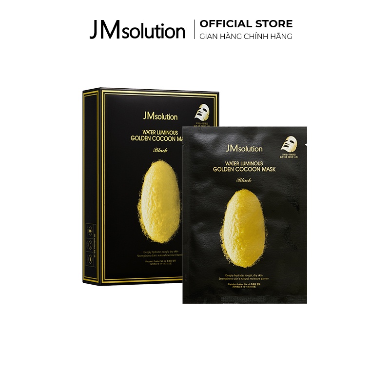 Mặt Nạ Dưỡng Trắng Và Chống Lão Hoá JMsolution Water Luminous Golden Cocoon Mask Plus 10 Miếng