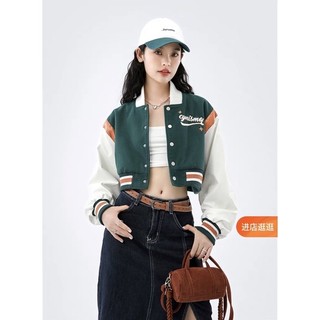 (có sẵn)áo khoác bomber lửng phối tay da