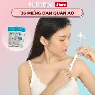  36 băng dính cố định quần áo BEBECHIC - Miếng dán chống lộ hở ngực vai áo unisex 