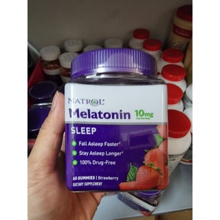 Kẹo dẻo ngủ ngon Natrol Melatonin 10mg Gummies 60 viên hãng natrol của Mỹ
