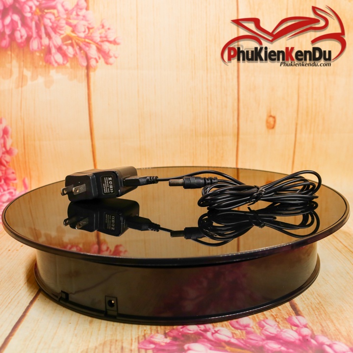 Bàn xoay, đế xoay 360, size 20CM,25CM,30CM, tải 3KG-6KG, xoay mô hình, kính mát, giày dép, túi sách, nón,Nguồn: PIN+ĐIỆN