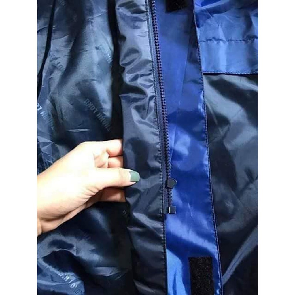 Áo mưa bộ 2 lớp Thành Long chất liệu vải dù chống thấm tốt, quần áo mưa bảo hộ lao động