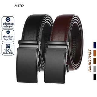 Thắt Lưng Nam HENRY Khóa Tự Động Da Bò Thật Cao Cấp Bền Đẹp Sang Trọng Công Sở Thời Trang Đi Làm Học Bản Nhỏ NATO