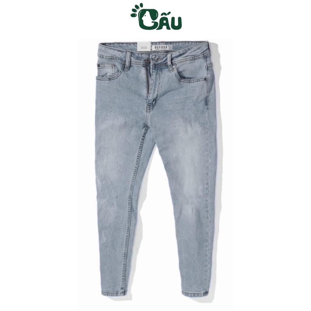 Quần jean nam rách Gấu 194 wass kiểu vải jeans co dãn, dày dặn form slimfit - 4747