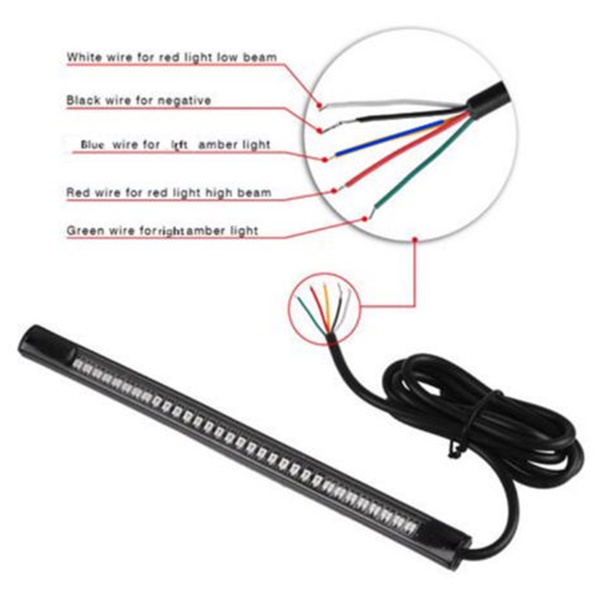 Đèn Led Tín Hiệu 48 Smd Chống Nước Gắn Đuôi Xe Máy