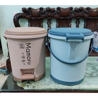 Thùng rác bật tròn 10l 8023 việt nhật có nắp đậy trợ khí, kiểu dáng sang trọng