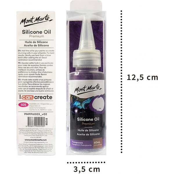 {Shop Đen và Trắng} Chai Silicone Oil, Mont Marte, 60ml