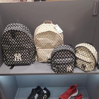 ( Chuẩn hãng ) Balo MLB NY Monogram Backpack Tiếu Chuẩn Hàn Quốc Full Tag Code JUN.BOUTIQUE