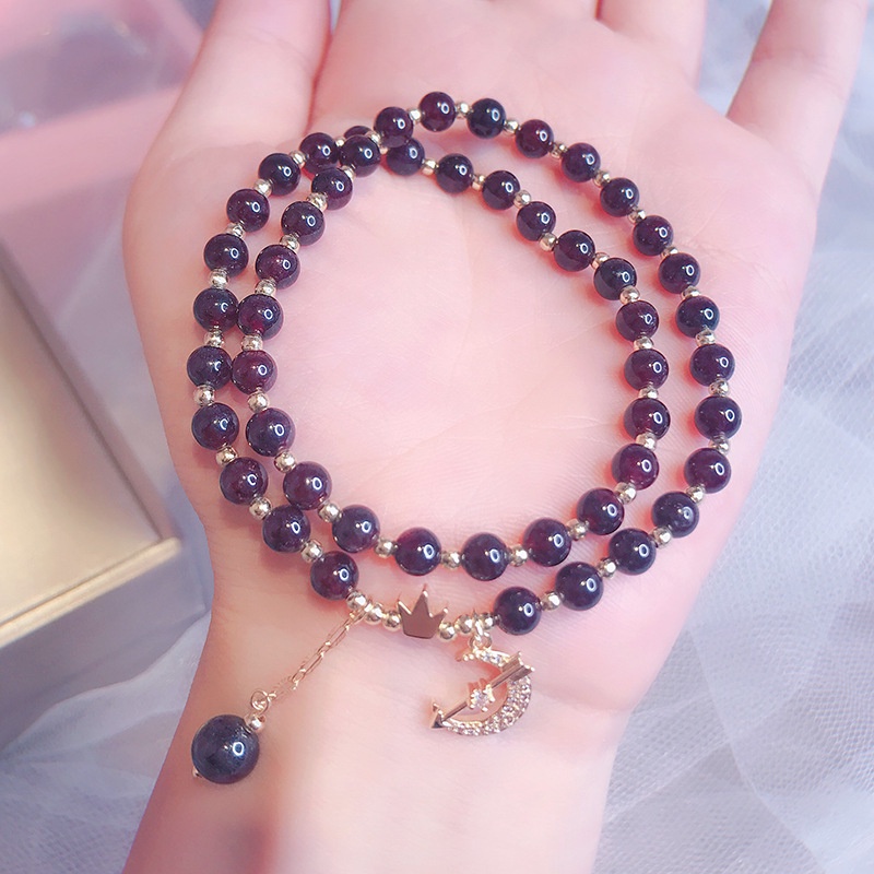 [Hàng Mới Về] Vòng Đeo Tay Đính Pha Lê 4mm Dành Cho Nữ