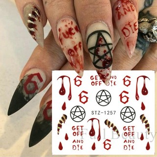 Sticker Dán Móng Hoạ Tiết halloween