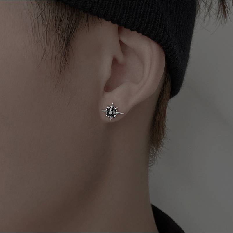 Bông Tai Đính Đá Zircon Lấp Lánh Thời Trang Cho Cặp Đôi