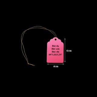 Thẻ ghi tên, tag ghi tên cây trồng, đánh dấu tài liệu kích thước 4x6cm bó 100 cái