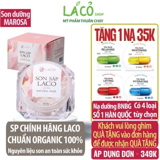 Son dưỡng môi Laco son duong moi son dưỡng môi son thâm môi dưỡng ẩm hồng môi chống khô nứt nẻ LÁ CỎ MỸ PHẨM THUẦN CHAY