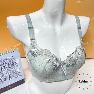 Áo ngực bigsize cúp D mút mỏng có gọng, áo lót ren Thái Lan Anny mã 0777, Leblur