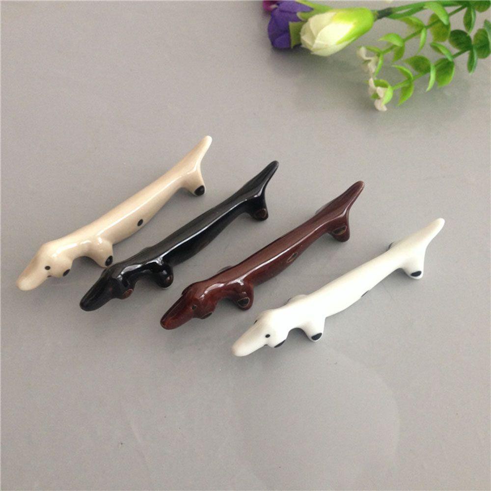 YIYU 1 Giá Đỡ Dụng Cụ Ăn Uống Hình Chú Chó Dachshund Đáng Yêu