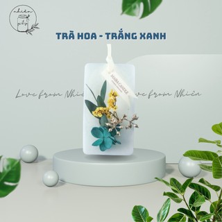 Sáp thơm thiên nhiên - Trắng Xanh