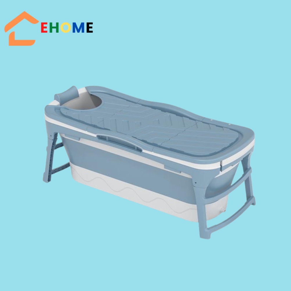 Bồn tắm gấp gọn cho người lớn và cho bé cao cấp bằng nhựa dài 1m4 chính hãng Seka
