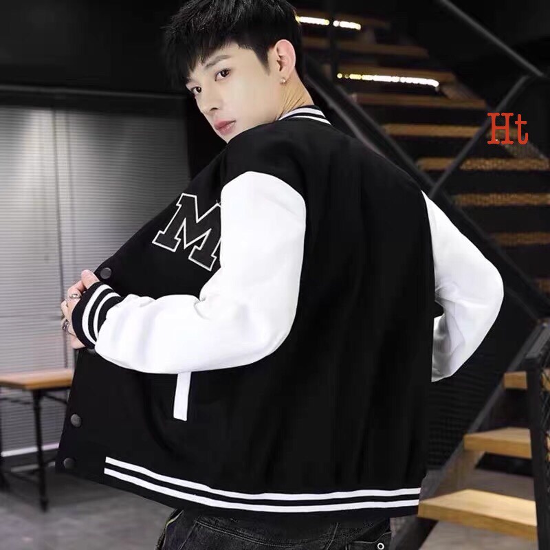 Áo Bomber gió phối M blend, áo bomber phối tay Chất nỉ unisex nam nữ phong cách trẻ trung mới nhất 2020