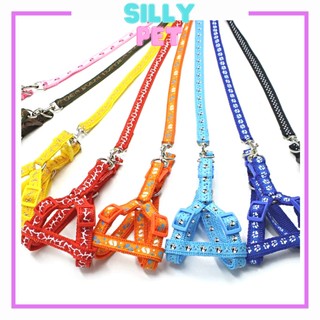 Dây dắt cho chó mèo kèm yếm ngực - Vòng cổ xích cho chó mèo - Silly.pet
