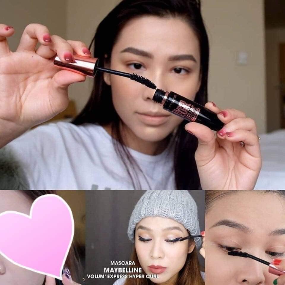 Mascara Maybeline Hypercurl không lem không trôi fullsize 9.2ml