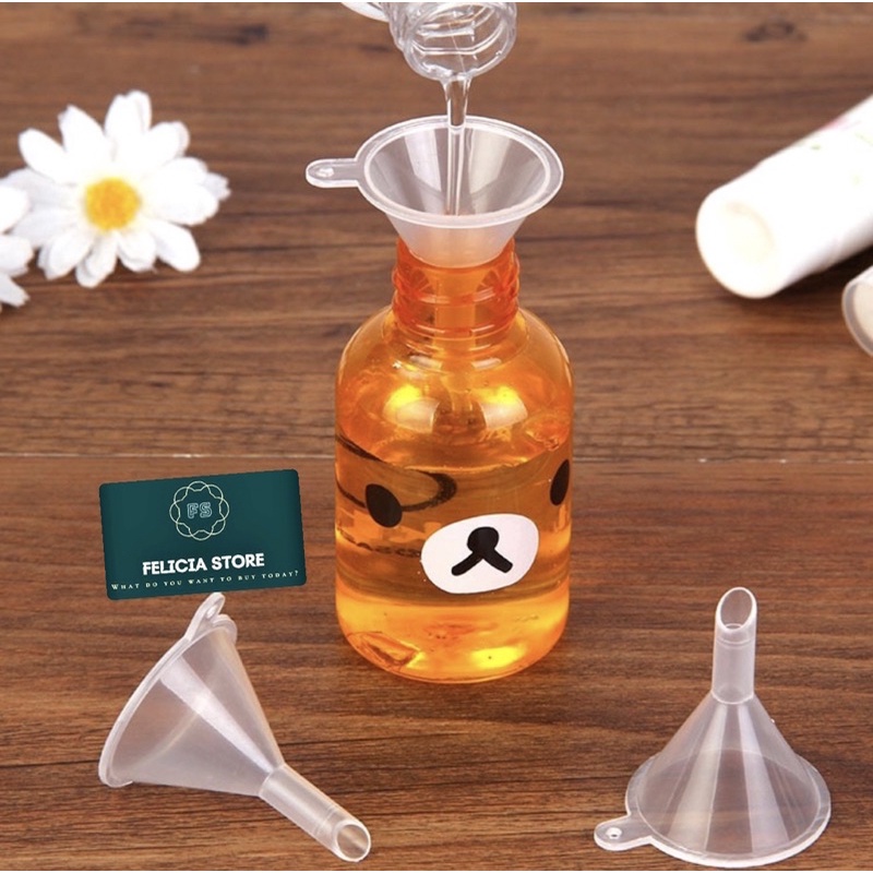 Set 3 Phễu Nhựa mini Đa Năng chiết nước hoa, mỹ phẩm, dung dịch có thể Tái Sử Dụng