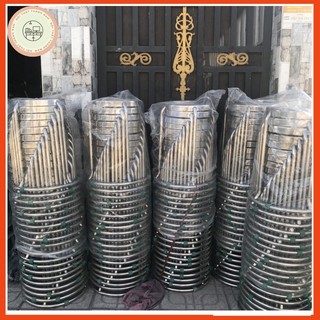 Ghế inox có vòng combo 10 cái
