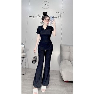 Set bộ thun gân quần dài